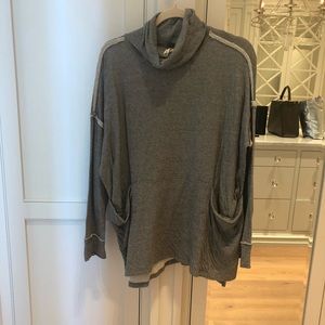 Free People Grey Turtleneck